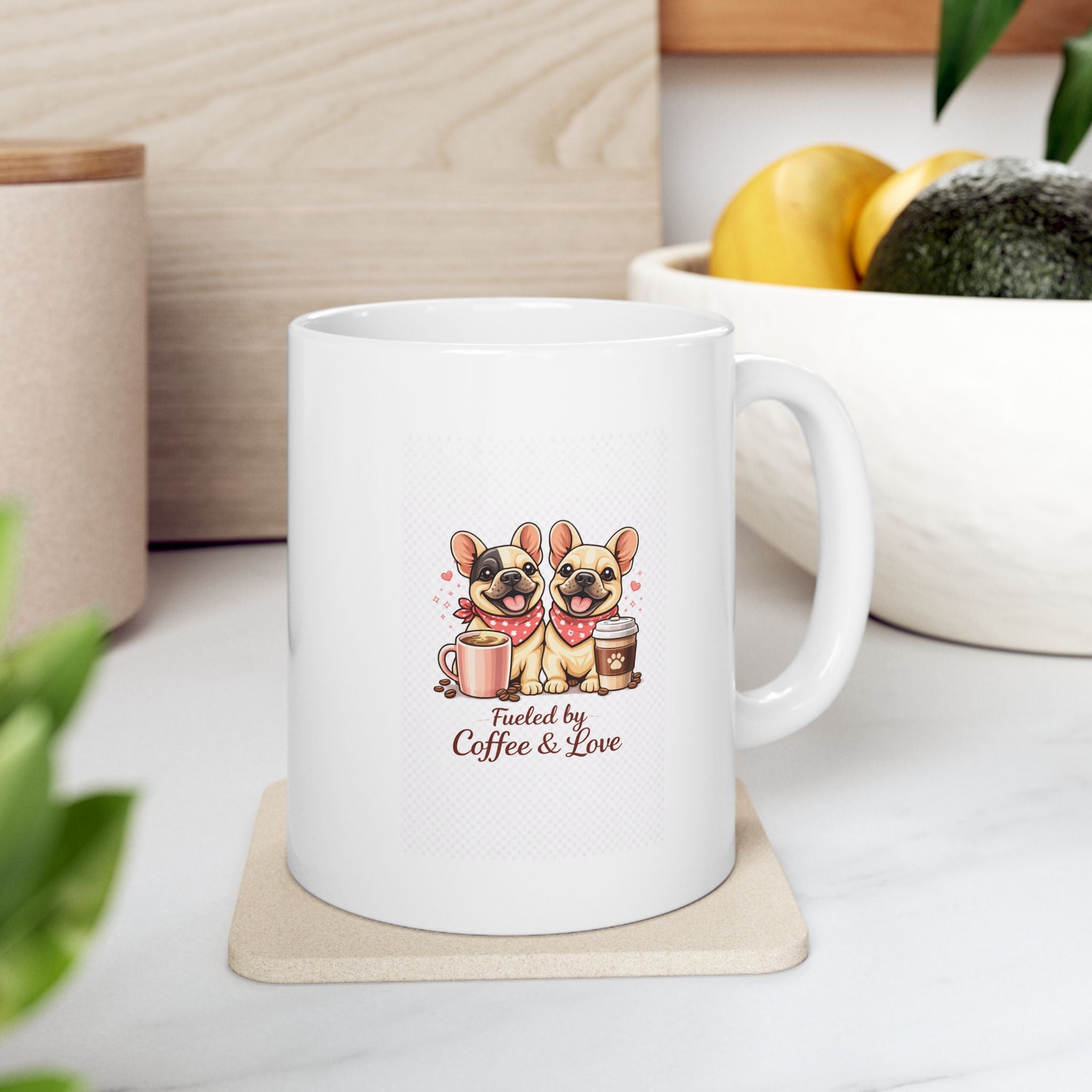 Fueled by Coffee and Love Ceramic Mug, (11oz, 15oz)