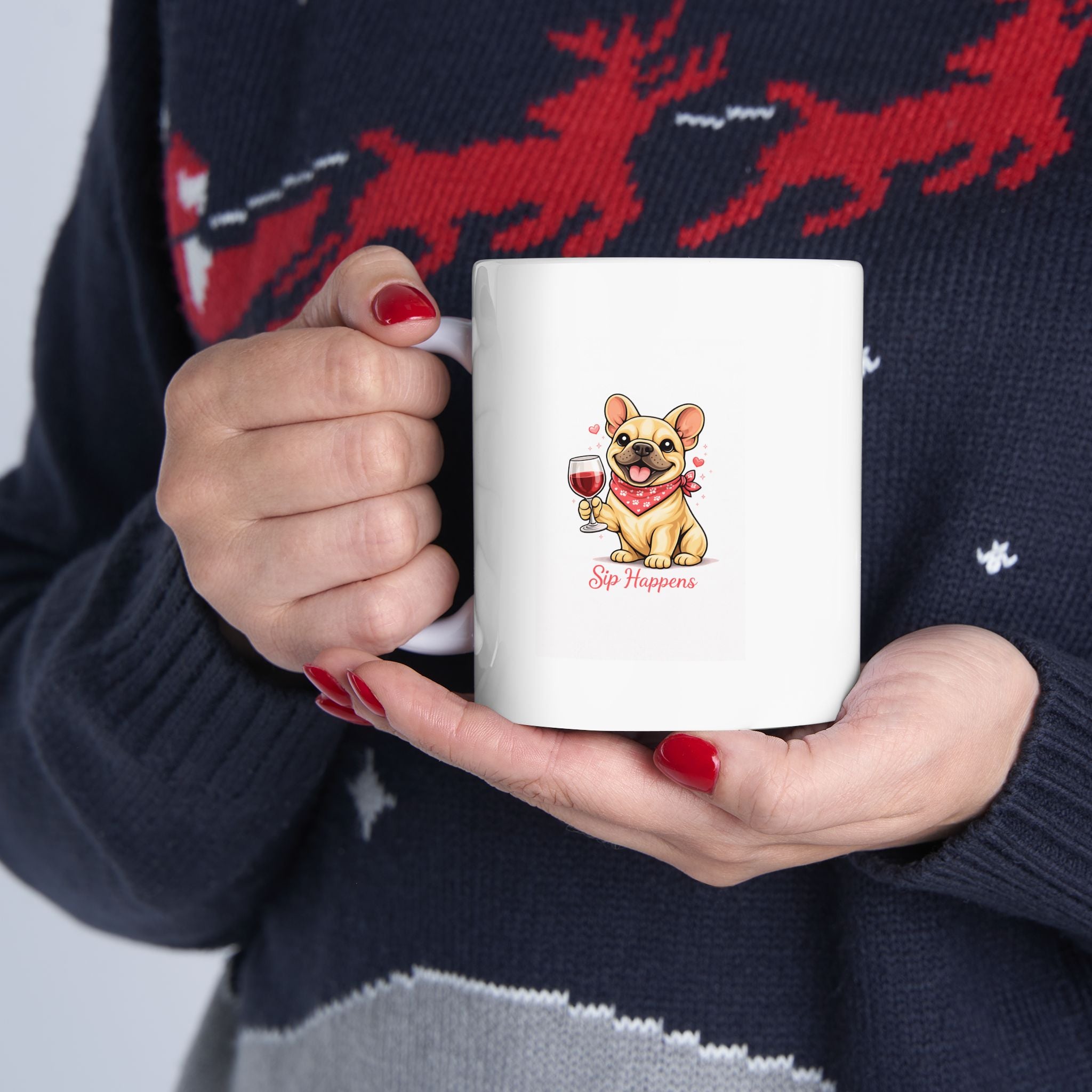 Sip Happens Ceramic Mug, (11oz, 15oz)