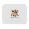 Fueled by Coffee and Love Cute French Bulldog Desk Mat